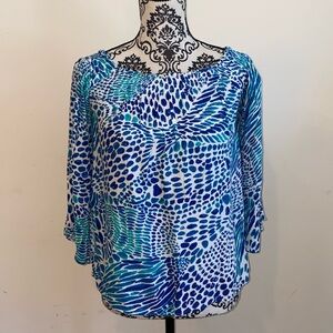Lilly Pulitzer Nita Off The Shoulder Top Size Small